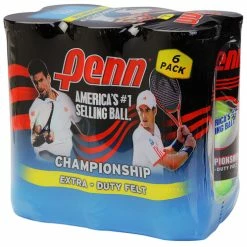 Deals 🔔 Penn Tennis Championship XD Tennis Balls - 6-Pack Yellow 👏