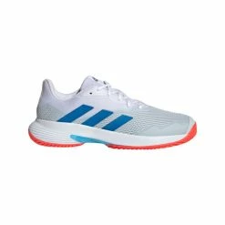 Hot Sale 🤩 Adidas CourtJam Control Men's Court 👞 Shoes White/Blue 🎉